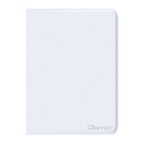 12 Pocket Zippered Pro Binder - White