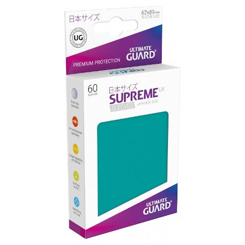 Japanese Supreme Matte UX Sleeves 60 Pack - Petrol Blue