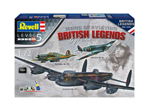Icons of Aviation British Legends Gift Set 1/72 Scale Kit
