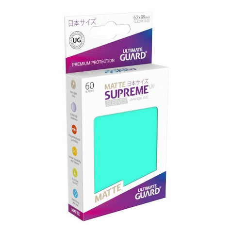 Japanese Supreme Matte UX Sleeves 60 Pack - Turquoise