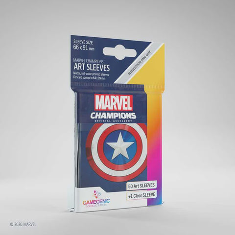 Marvel Champions Art Sleeves- Captain America (50 ct.)