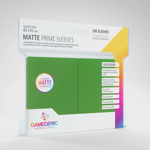 Matte Prime Sleeves - Green (100)