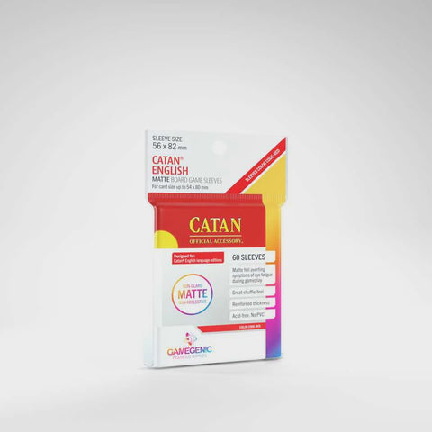 MATTE Catan-Sized Sleeves: 56 x 82 mm (50)