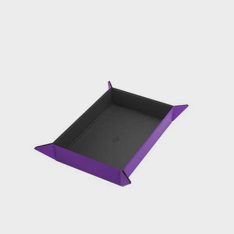 Magnetic Dice Tray Rectangular: Black/Purple