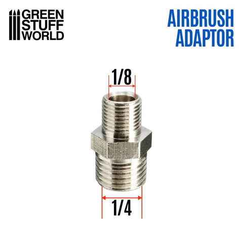 Airbrush Thread Adapter 1/4" to 1/8"