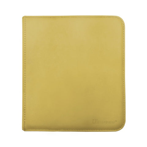 12 Pocket Zippered Pro Binder - Yellow