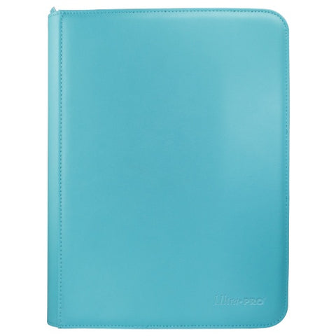 9 Pocket Zippered Pro Binder - Light Blue