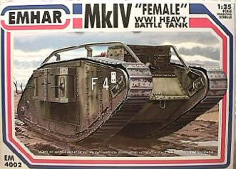 MK1V FEMALE WW1 BATTLE TANK