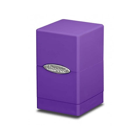 Satin Tower Deck Box - Purple