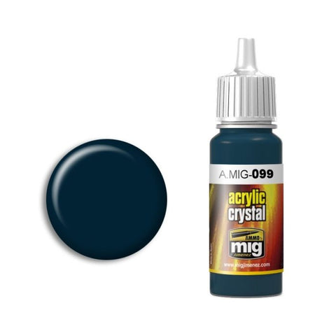 Crystal Black Blue (And Tail Light Off) 17ml - Ammo By Mig - MIG099