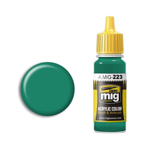 Interior Turquoise Green 17ml - Ammo By Mig - MIG223