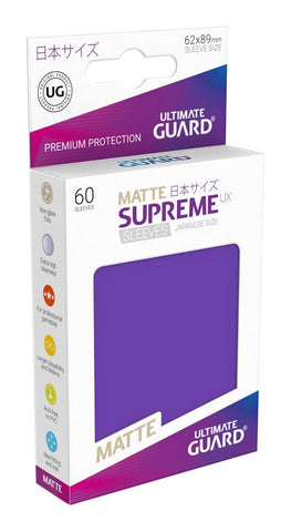 Japanese Supreme Matte UX Sleeves 60 Pack - Purple
